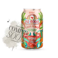 LAZY PEACH 100MG THC OG SODA DRINK